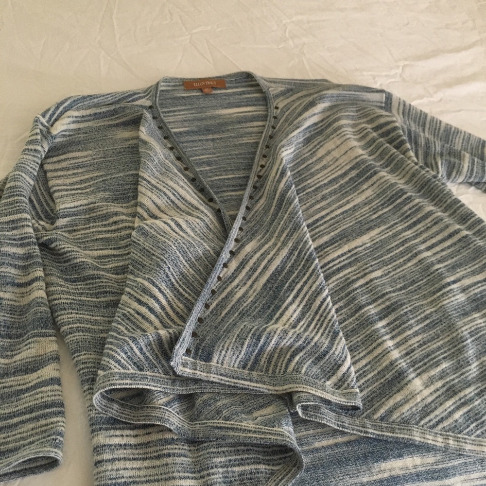 Ellen Tracy blue cardigan! - Picture 3 of 3